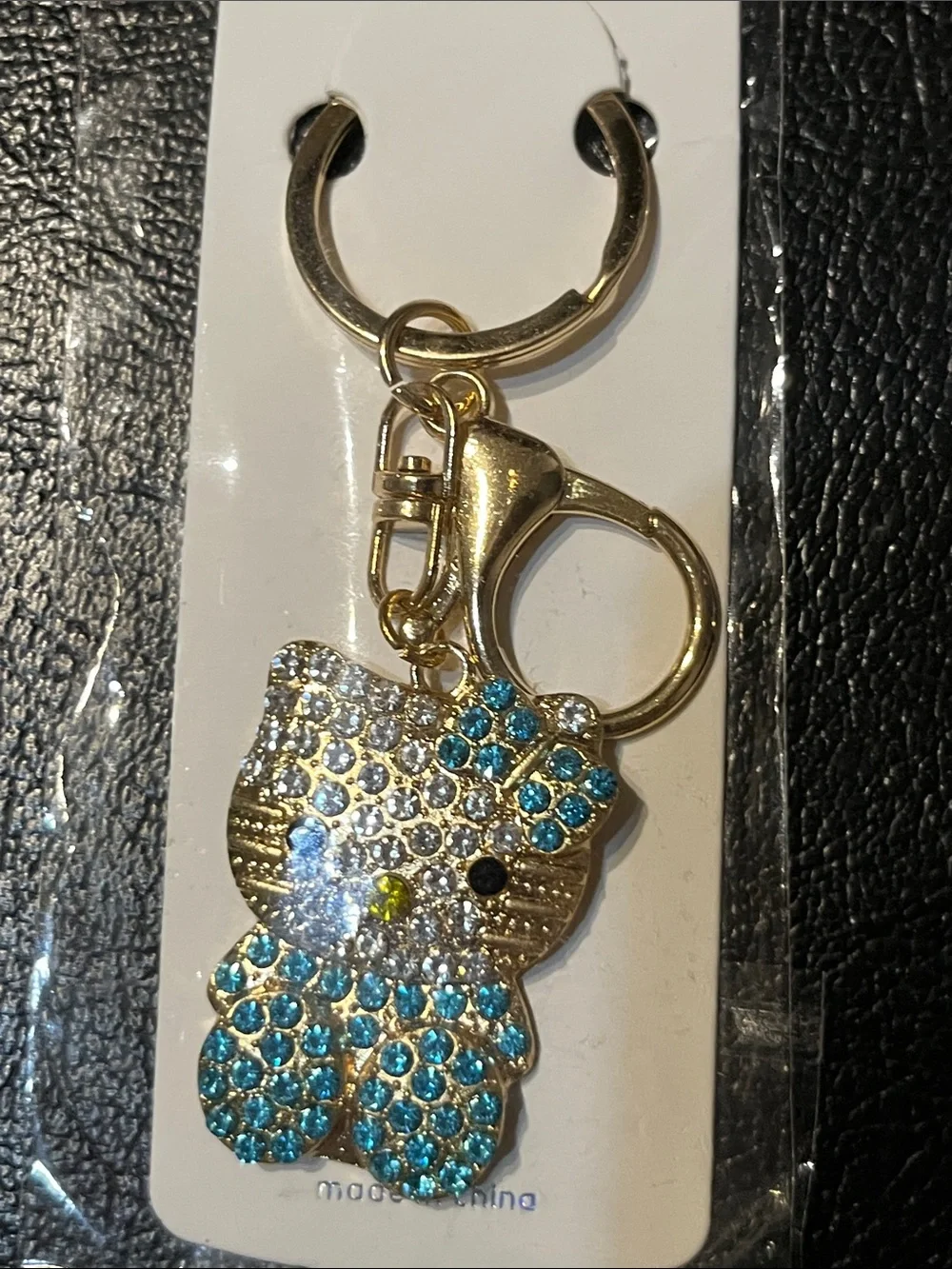 Hello Kitty BUNDLE::Rainbow Leopard Mirror,2 keychains,Hello Kitty socks